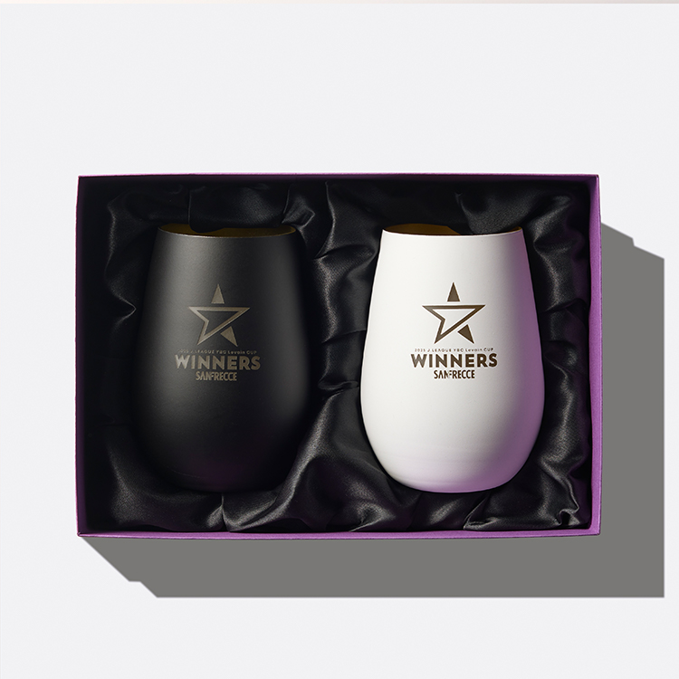 2025 JリーグYBCルヴァンカップ優勝記念ペアタンブラー（ロゴ）ブラック／ホワイト