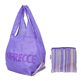 ソレイユストライプ2WAYエコバッグ（ヴァレンソル ヴィオレ ラヴァンド）