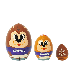 マトリョーシカ 3個セット(サンチェ・フレッチェ・どんぐり)