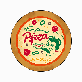 THREE ARROWS PIZZAミニタオル