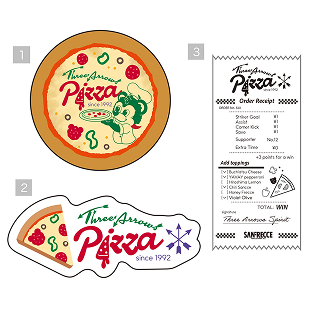 THREE ARROWS PIZZAコインケース
