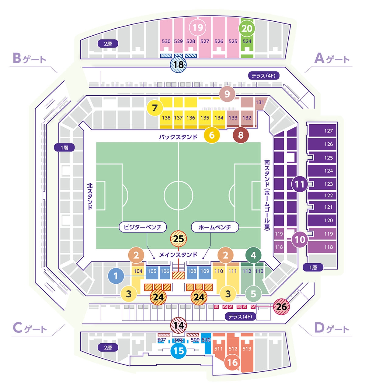 スタジアム座席図