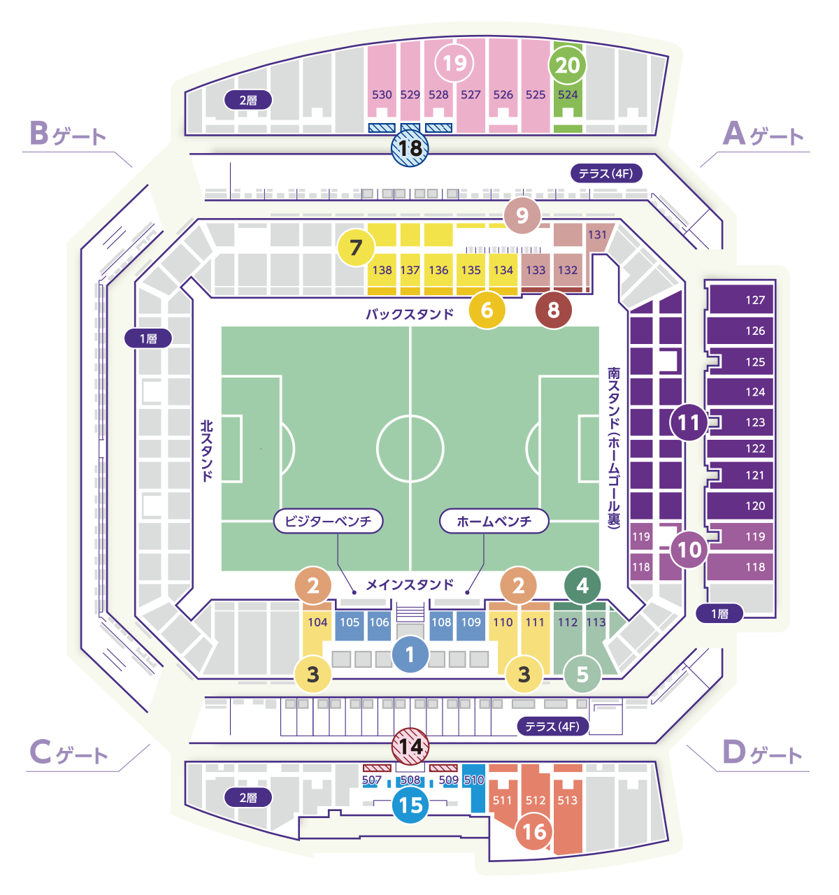 サンフレッチェ広島 シーズンチケット2024 | 座席図・価格表