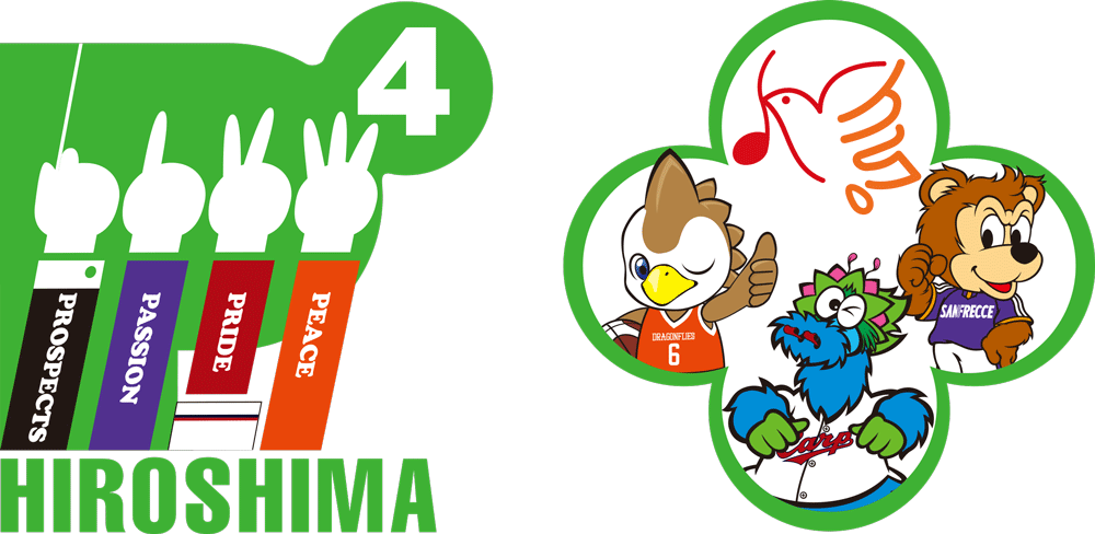 P4 HIROSHIMA コラボロゴ